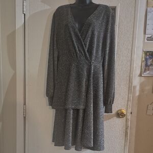 Elegant Black Glitter Dress